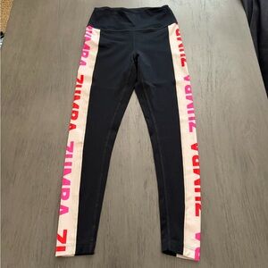 Zumba Fitness Black and Pink Leggings